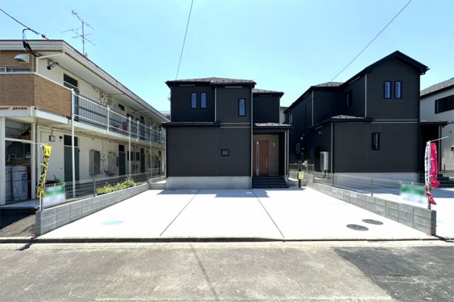 （現地写真）新築未入居！エアコン、食洗機やカップボードなど設備仕様充実！