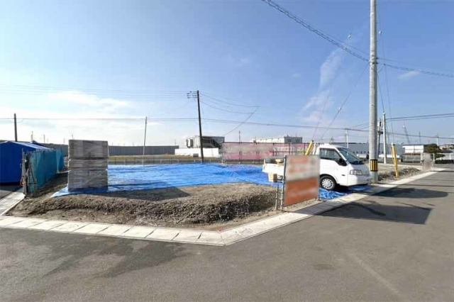 （現地写真）56坪超のゆとりある敷地！お好きなメーカーで納得のマイホーム♪